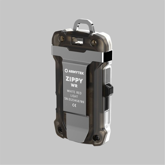 Фонарь-брелок ARMYTEK ZIPPY WR USB-C Серый F11001G