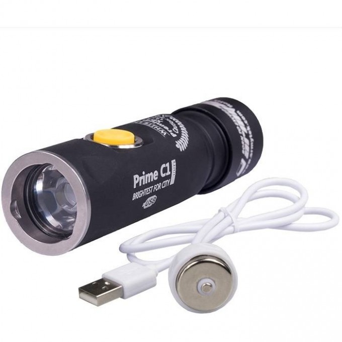 Карманный фонарь ARMYTEK PRIME C1 PRO MAGNET USB, 1x18350 (в комплекте), холодный свет F07901C
