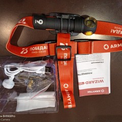 Налобный фонарь ARMYTEK WIZARD MAGNET USB Лимитированная версия - 75 лет победы